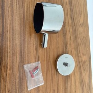 Blomus Nexio 68532 Hair Dryer Holder, Polished Stainless Steel